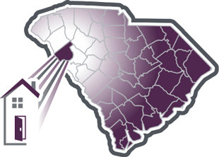 Map showing the location of Abbeville within the state of South Carolina